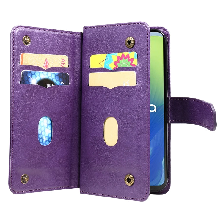 For Motorola Moto G04 / G24 Multi-Function Wallet 10 Card Slots Leather Phone Case