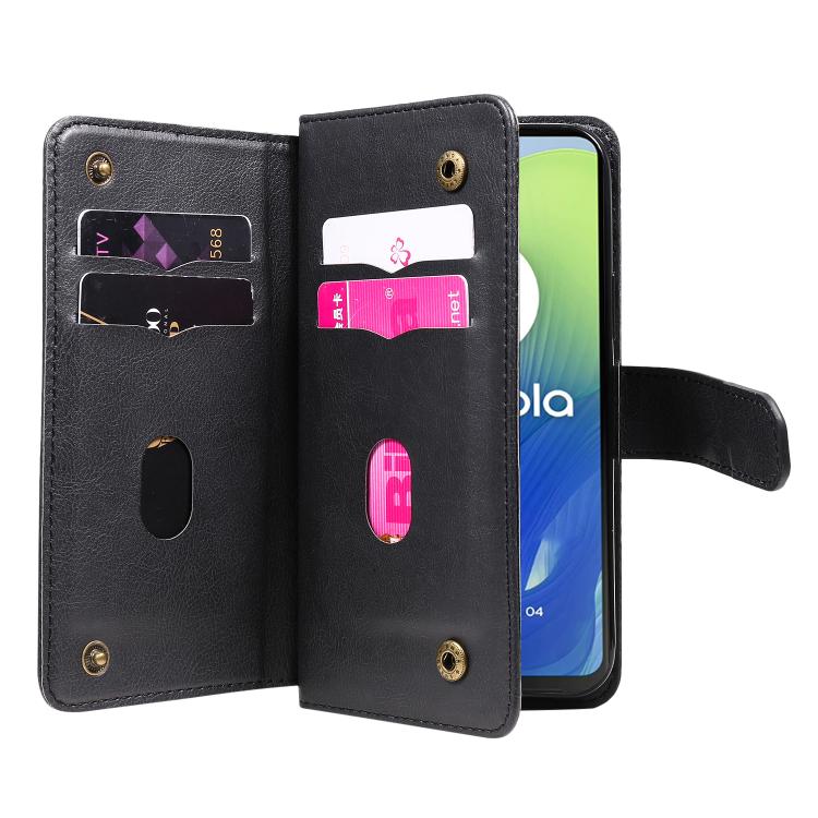 For Motorola Edge 70 Fusion 5G Multi-Function Wallet 10 Card Slots Leather Phone Case