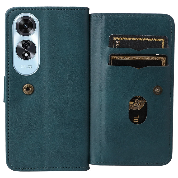 For OPPO A60 4G Multi-Function Wallet 10 Card Slots Leather Phone Case
