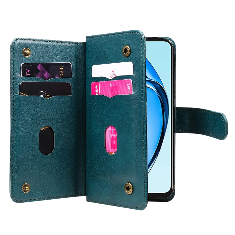 For OPPO A60 4G Multi-Function Wallet 10 Card Slots Leather Phone Case
