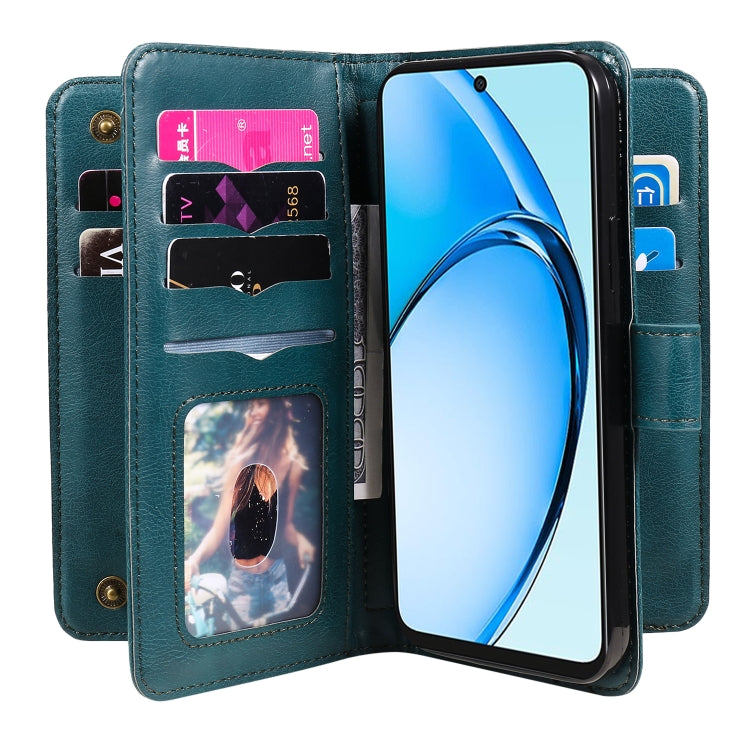 For OPPO A60 4G Multi-Function Wallet 10 Card Slots Leather Phone Case