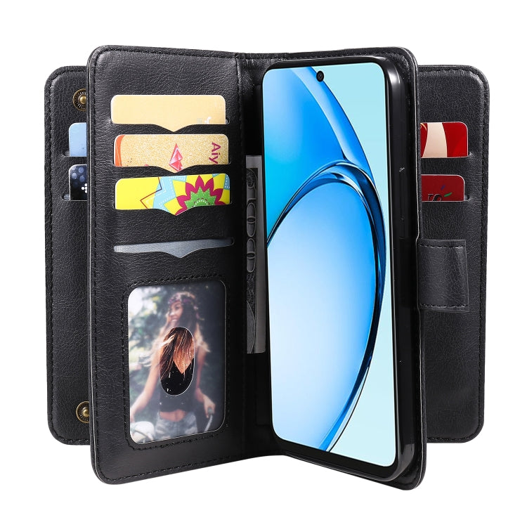 For OPPO A60 4G Multi-Function Wallet 10 Card Slots Leather Phone Case