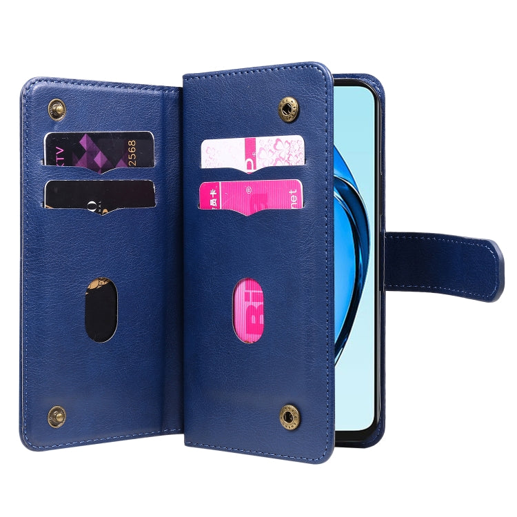 For OPPO A60 4G Multi-Function Wallet 10 Card Slots Leather Phone Case