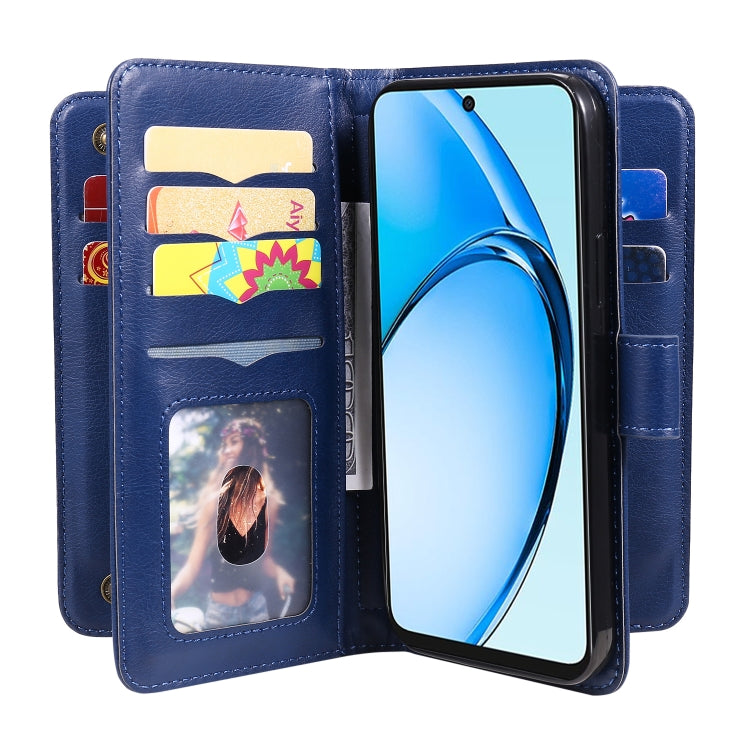For OPPO A60 4G Multi-Function Wallet 10 Card Slots Leather Phone Case