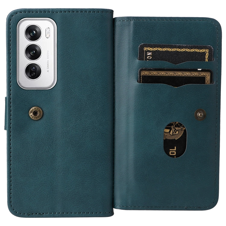 For OPPO Reno12 5G Global Multi-Function Wallet 10 Card Slots Leather Phone Case
