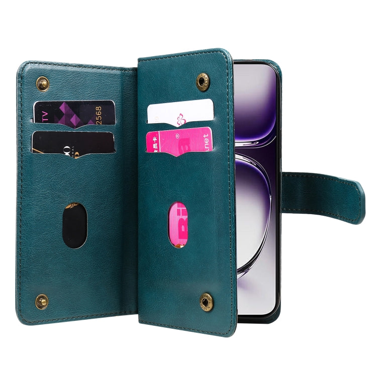 For OPPO Reno12 5G Global Multi-Function Wallet 10 Card Slots Leather Phone Case