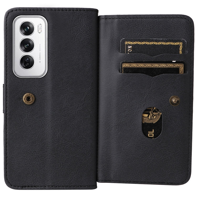For OPPO Reno12 5G Global Multi-Function Wallet 10 Card Slots Leather Phone Case