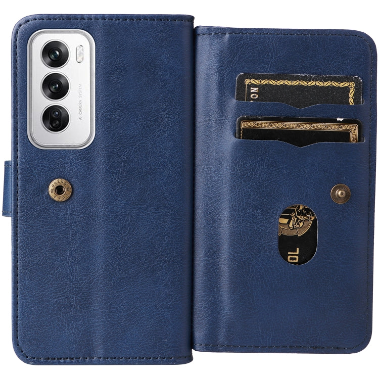 For OPPO Reno12 5G Global Multi-Function Wallet 10 Card Slots Leather Phone Case