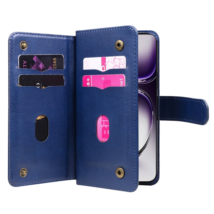 For OPPO Reno12 5G Global Multi-Function Wallet 10 Card Slots Leather Phone Case