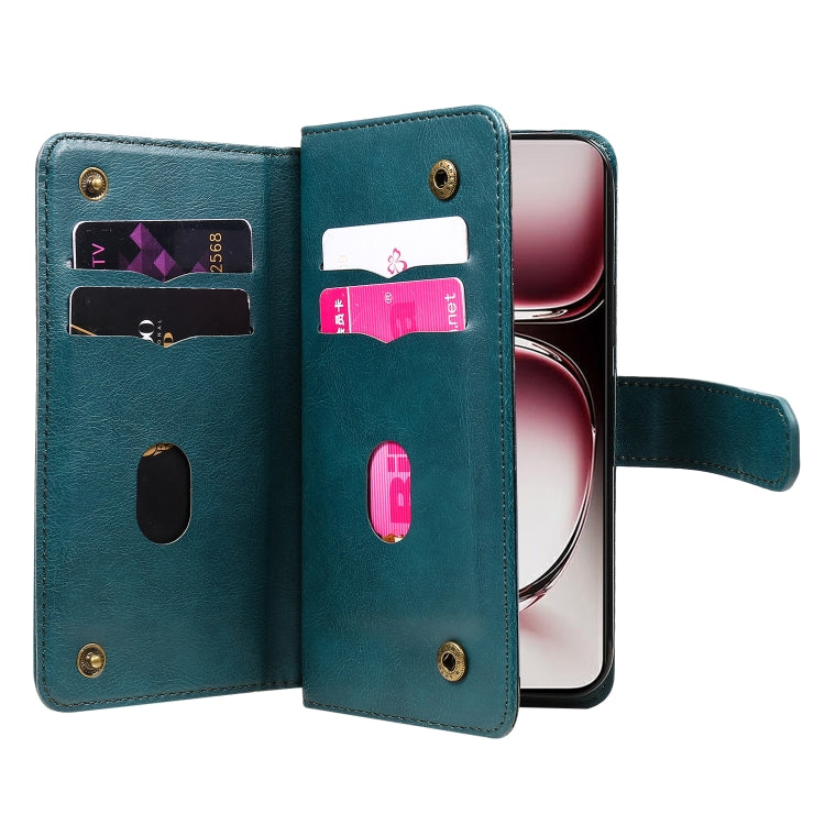 For OPPO Reno12 Pro Global Multi-Function Wallet 10 Card Slots Leather Phone Case