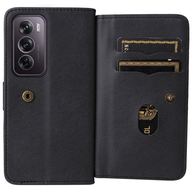 For OPPO Reno12 Pro Global Multi-Function Wallet 10 Card Slots Leather Phone Case