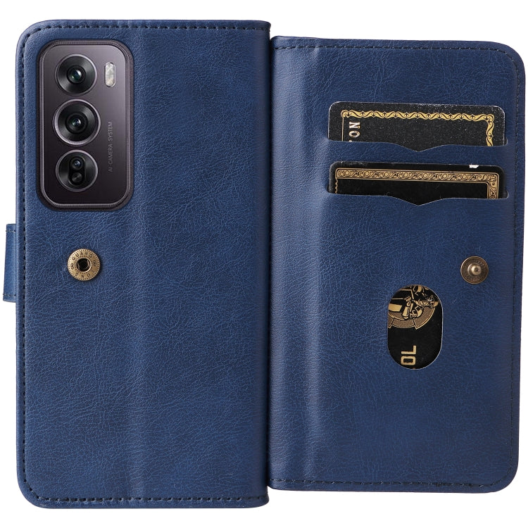 For OPPO Reno12 Pro Global Multi-Function Wallet 10 Card Slots Leather Phone Case