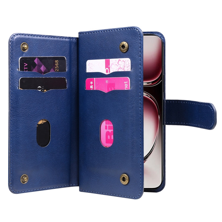 For OPPO Reno12 Pro Global Multi-Function Wallet 10 Card Slots Leather Phone Case