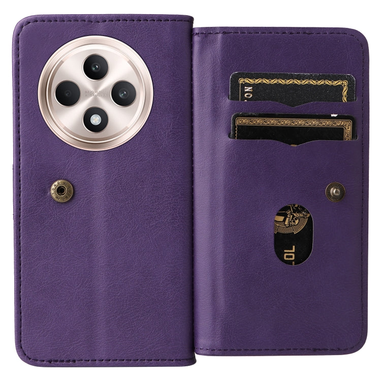 For OPPO Reno12 F 5G Global Multi-Function Wallet 10 Card Slots Leather Phone Case