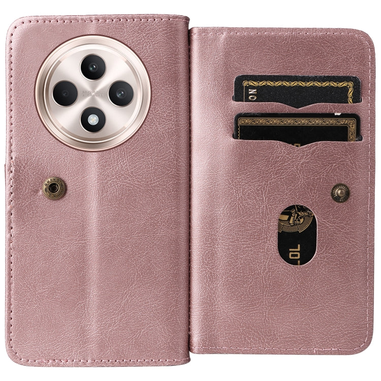 For OPPO Reno12 F 5G Global Multi-Function Wallet 10 Card Slots Leather Phone Case