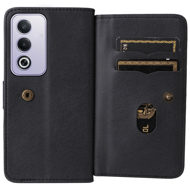 For OPPO A3 Pro 5G / A3 Pro India Multi-Function Wallet 10 Card Slots Leather Phone Case