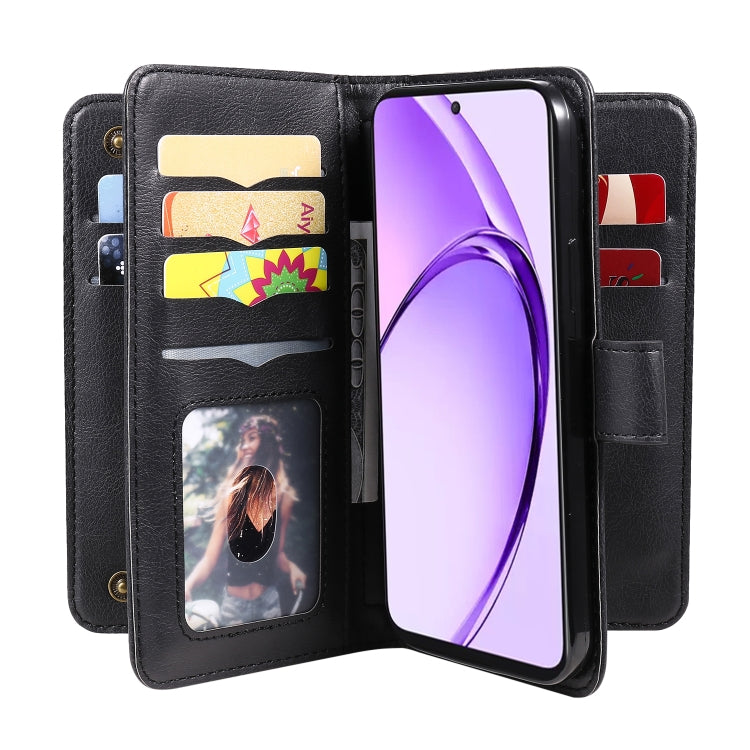 For OPPO A3 Pro 5G / A3 Pro India Multi-Function Wallet 10 Card Slots Leather Phone Case