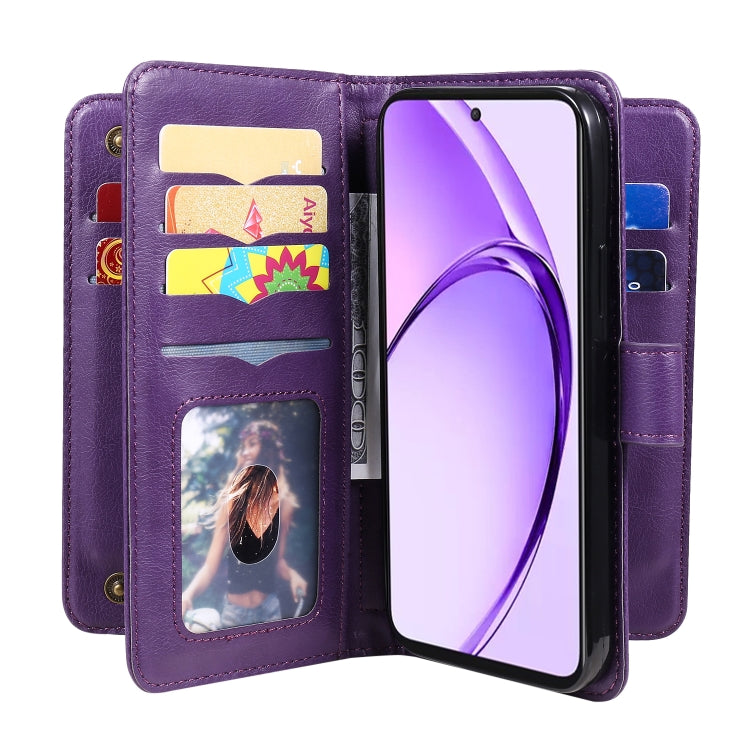 For OPPO A3 Pro 5G / A3 Pro India Multi-Function Wallet 10 Card Slots Leather Phone Case