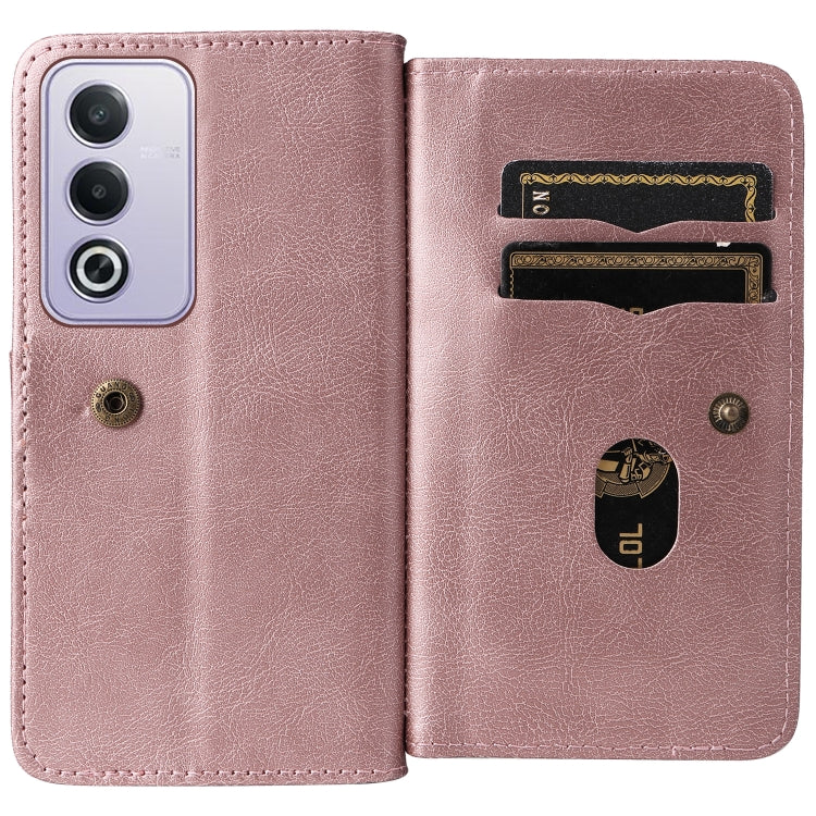 For OPPO A3 Pro 5G / A3 Pro India Multi-Function Wallet 10 Card Slots Leather Phone Case
