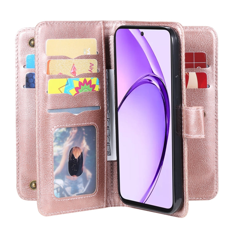 For OPPO A3 Pro 5G / A3 Pro India Multi-Function Wallet 10 Card Slots Leather Phone Case