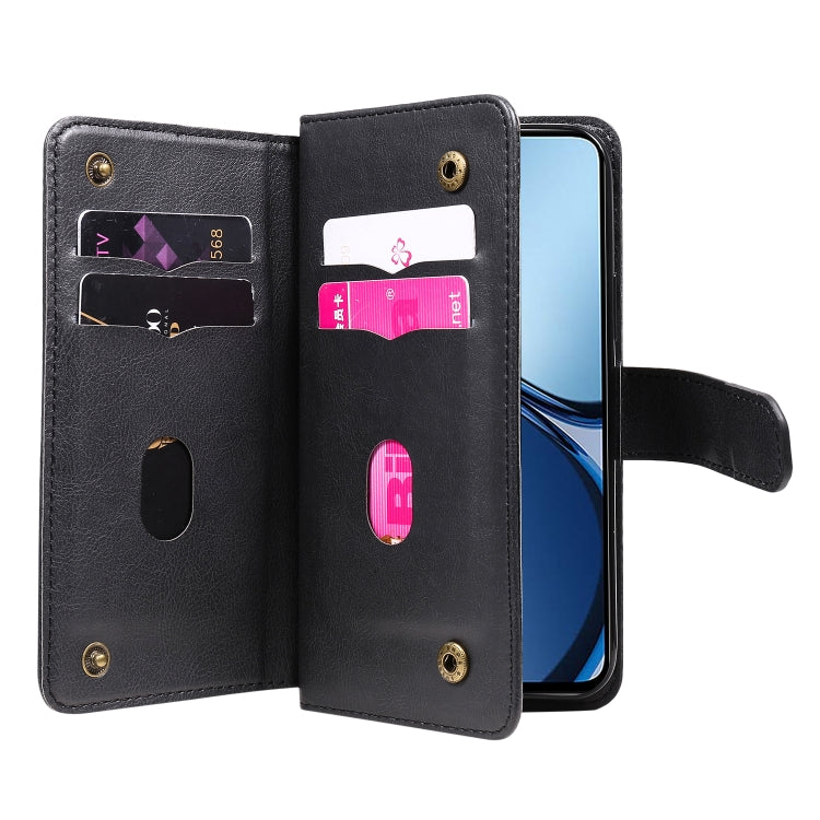 For Realme C63 / C61 / Note 60 Multi-Function Wallet 10 Card Slots Leather Phone Case