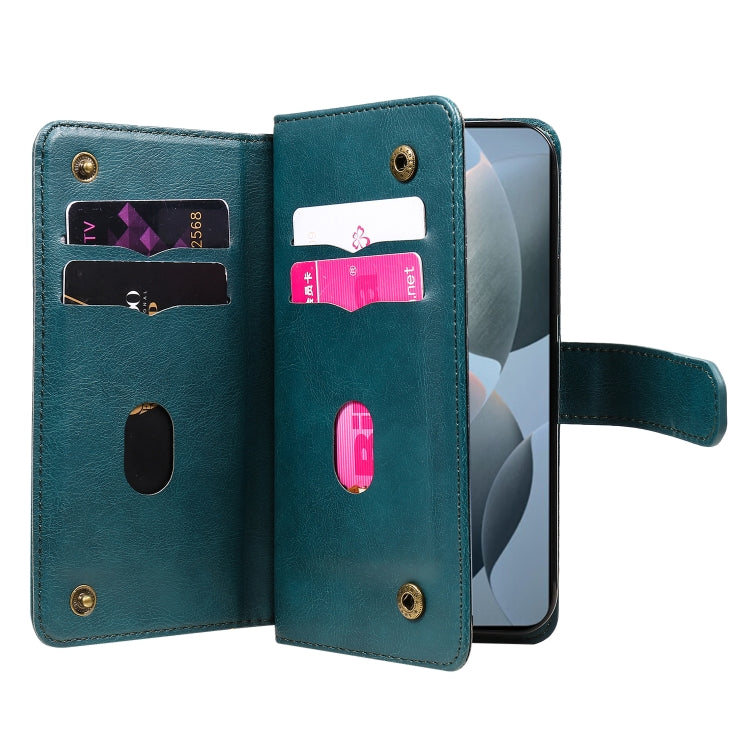 For Xiaomi Poco F6 Pro Multi-Function Wallet 10 Card Slots Leather Phone Case