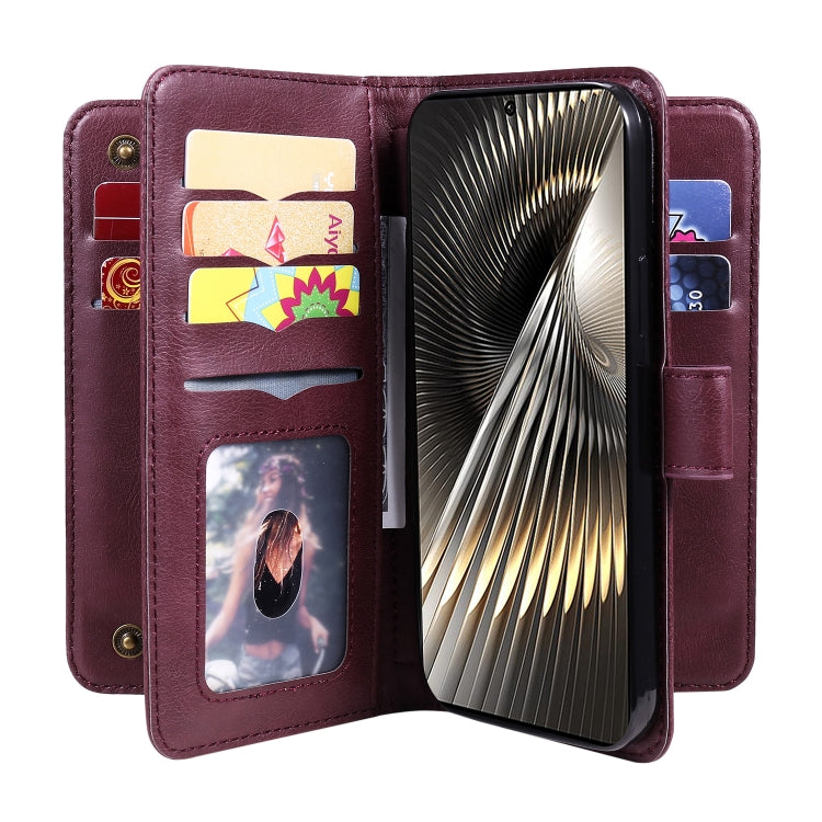 For Xiaomi Poco F6 Multi-Function Wallet 10 Card Slots Leather Phone Case