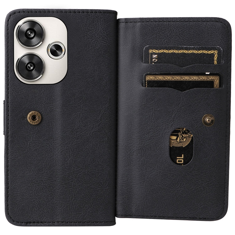 For Xiaomi Poco F6 Multi-Function Wallet 10 Card Slots Leather Phone Case