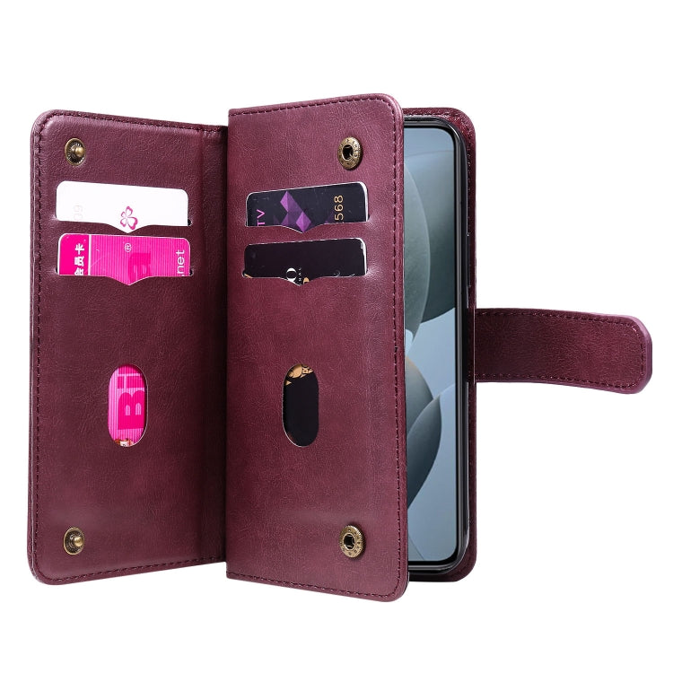 For Xiaomi 14T Multi-Function Wallet 10 Card Slots Leather Phone Case
