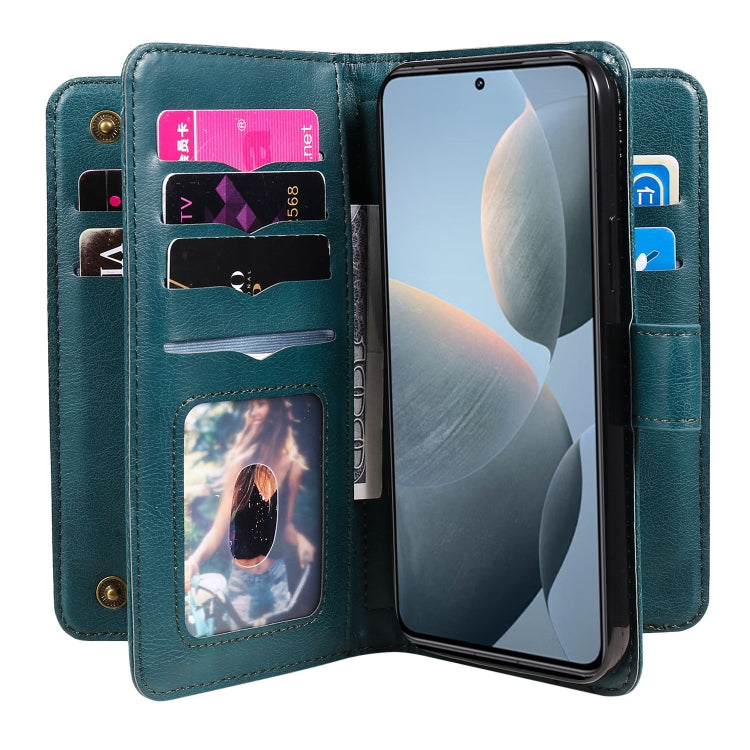 For Xiaomi 14T Multi-Function Wallet 10 Card Slots Leather Phone Case