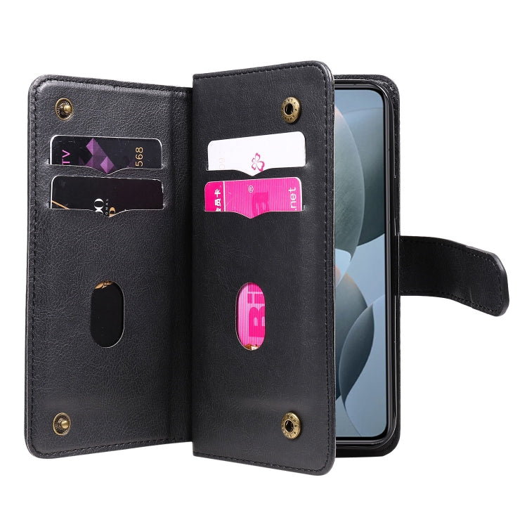 For Xiaomi 14T Multi-Function Wallet 10 Card Slots Leather Phone Case