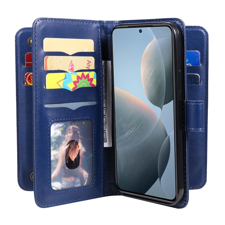 For Xiaomi 14T Multi-Function Wallet 10 Card Slots Leather Phone Case