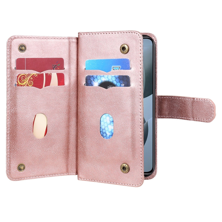 For Xiaomi 14T Multi-Function Wallet 10 Card Slots Leather Phone Case