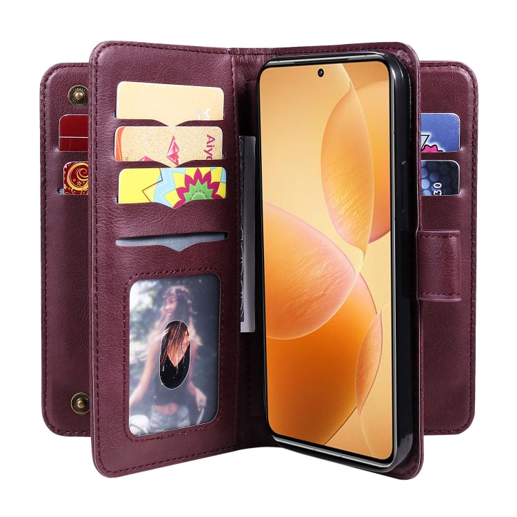 For Xiaomi 14T Pro Multi-Function Wallet 10 Card Slots Leather Phone Case