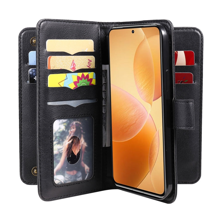 For Xiaomi 14T Pro Multi-Function Wallet 10 Card Slots Leather Phone Case