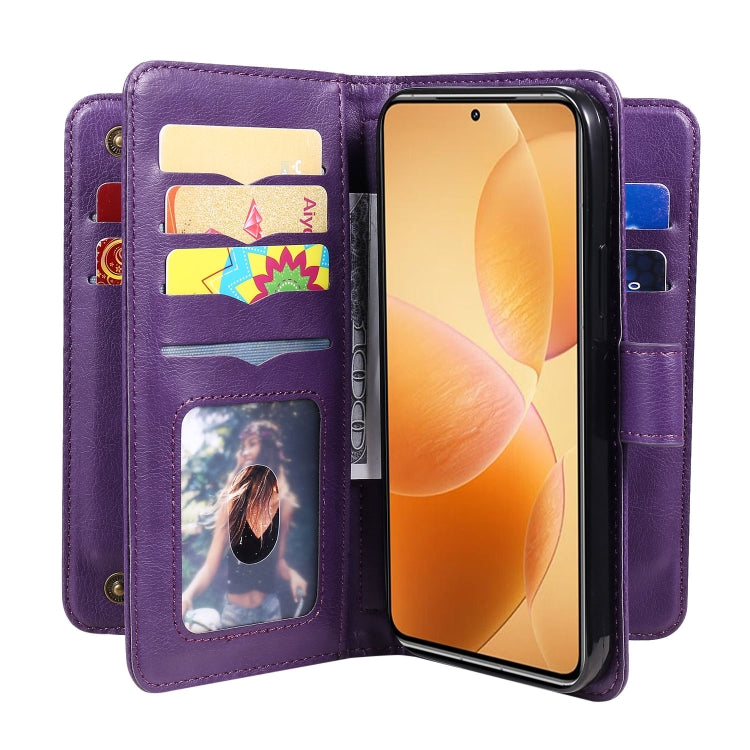 For Xiaomi 14T Pro Multi-Function Wallet 10 Card Slots Leather Phone Case