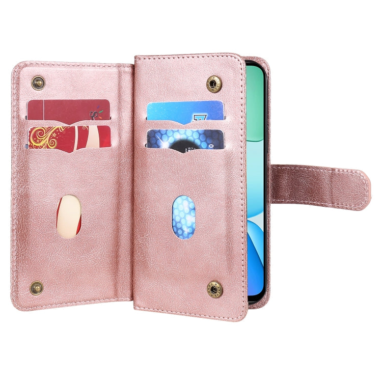 For Redmi 13 4G Global Multi-Function Wallet 10 Card Slots Leather Phone Case