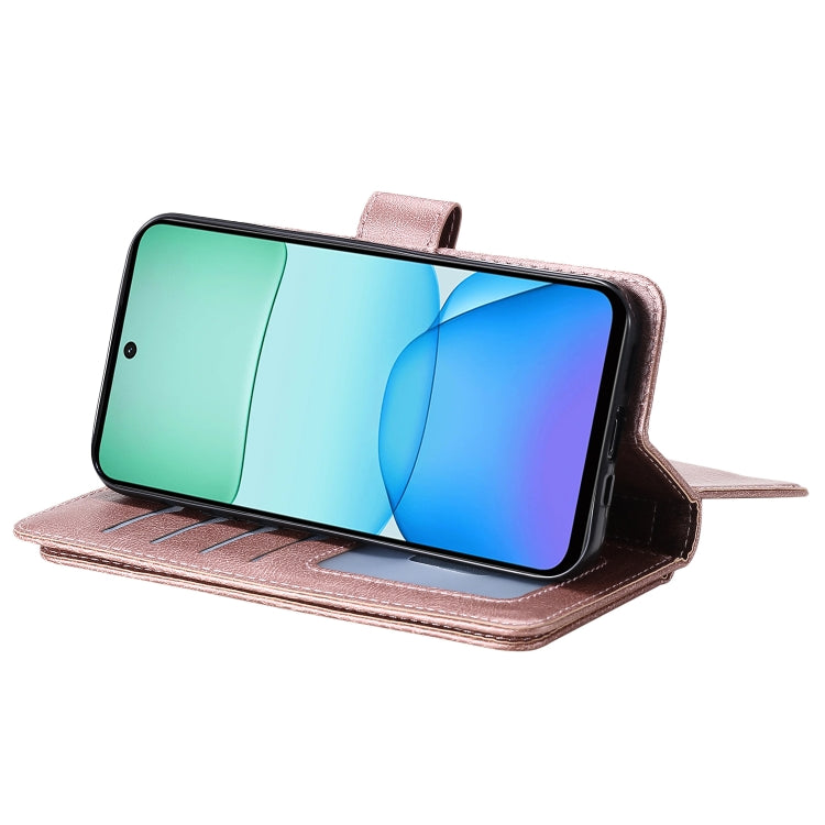 For Redmi 13 4G Global Multi-Function Wallet 10 Card Slots Leather Phone Case