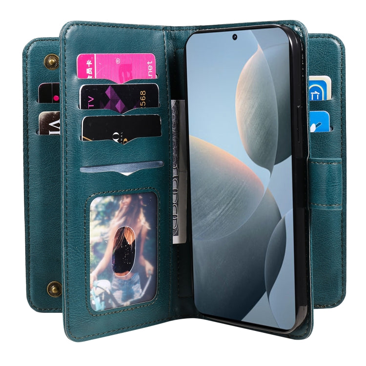 For Redmi K70 Multi-Function Wallet 10 Card Slots Leather Phone Case