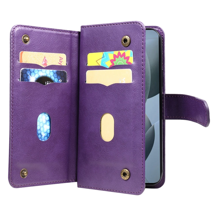 For Redmi K70 Multi-Function Wallet 10 Card Slots Leather Phone Case