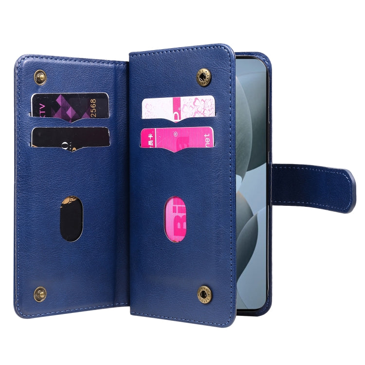 For Redmi K70 Multi-Function Wallet 10 Card Slots Leather Phone Case