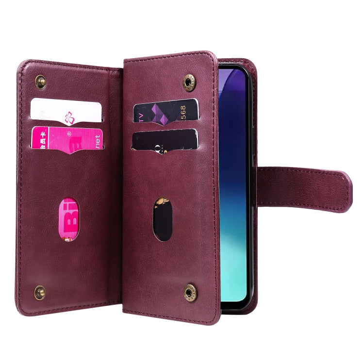 For Redmi 14C 4G Global Multi-Function Wallet 10 Card Slots Leather Phone Case