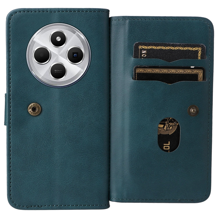 For Redmi 14C 4G Global Multi-Function Wallet 10 Card Slots Leather Phone Case