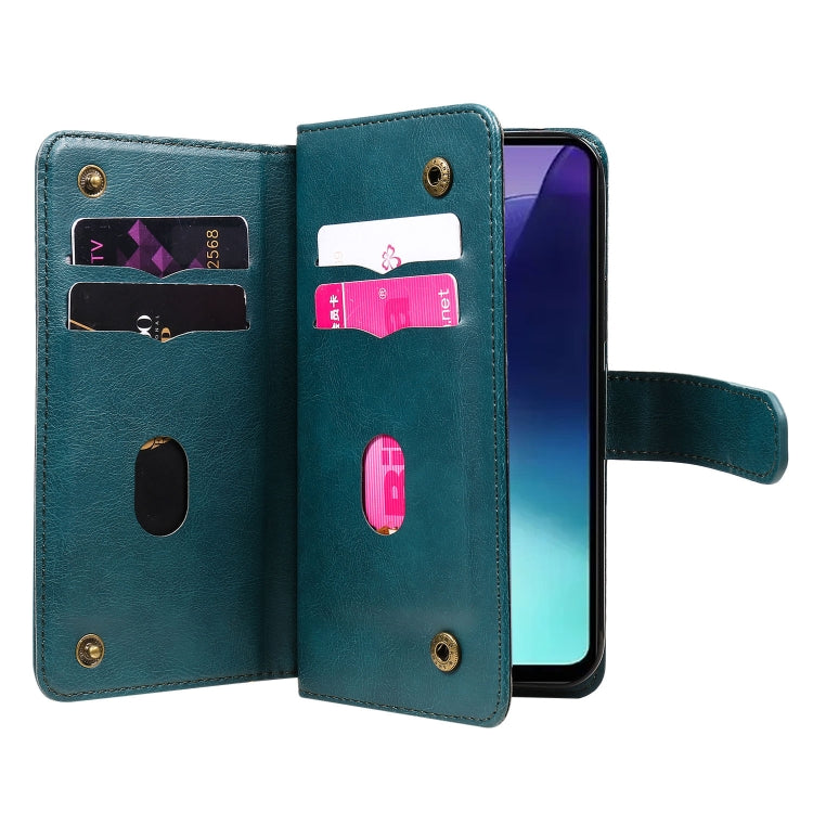 For Redmi 14C 4G Global Multi-Function Wallet 10 Card Slots Leather Phone Case
