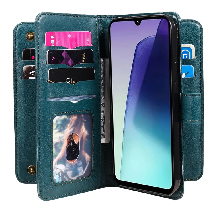 For Redmi 14C 4G Global Multi-Function Wallet 10 Card Slots Leather Phone Case