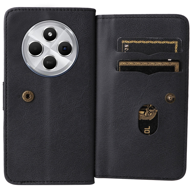 For Redmi 14C 4G Global Multi-Function Wallet 10 Card Slots Leather Phone Case