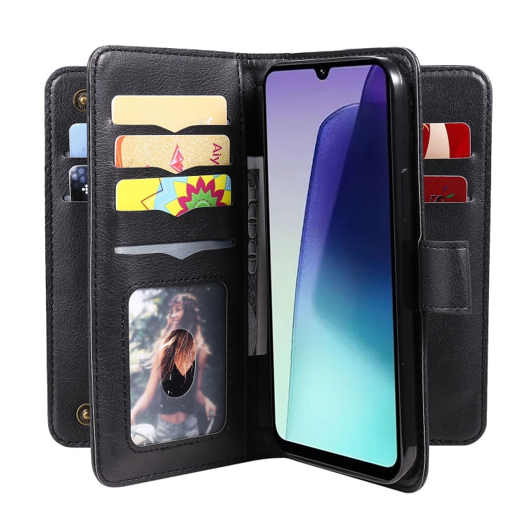 For Redmi 14C 4G Global Multi-Function Wallet 10 Card Slots Leather Phone Case