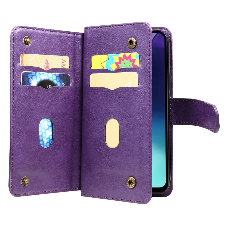For Redmi 14C 4G Global Multi-Function Wallet 10 Card Slots Leather Phone Case