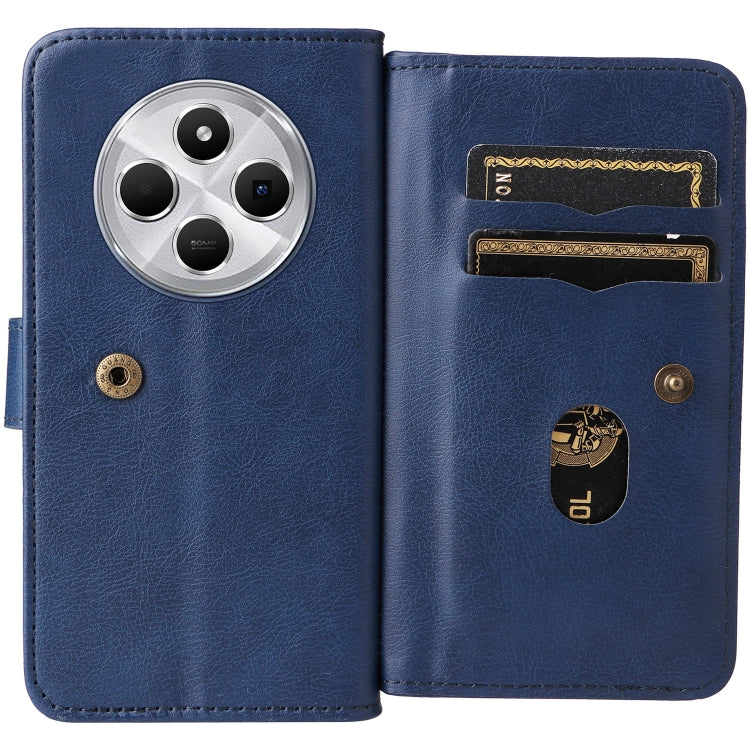 For Redmi 14C 4G Global Multi-Function Wallet 10 Card Slots Leather Phone Case