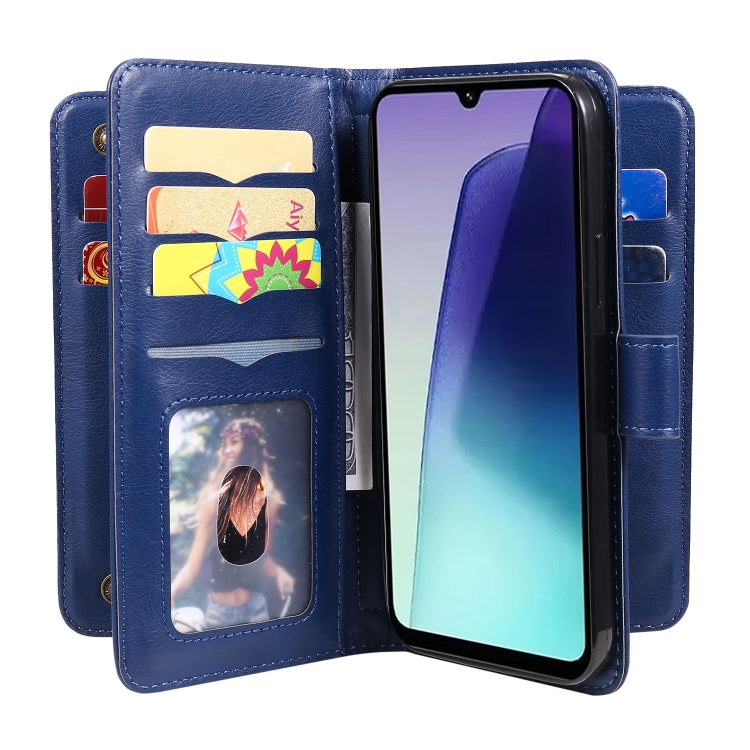 For Redmi 14C 4G Global Multi-Function Wallet 10 Card Slots Leather Phone Case